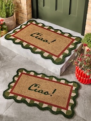 Lia Gold x Next Green Ciao Slogan Door Mat - Image 3 of 6