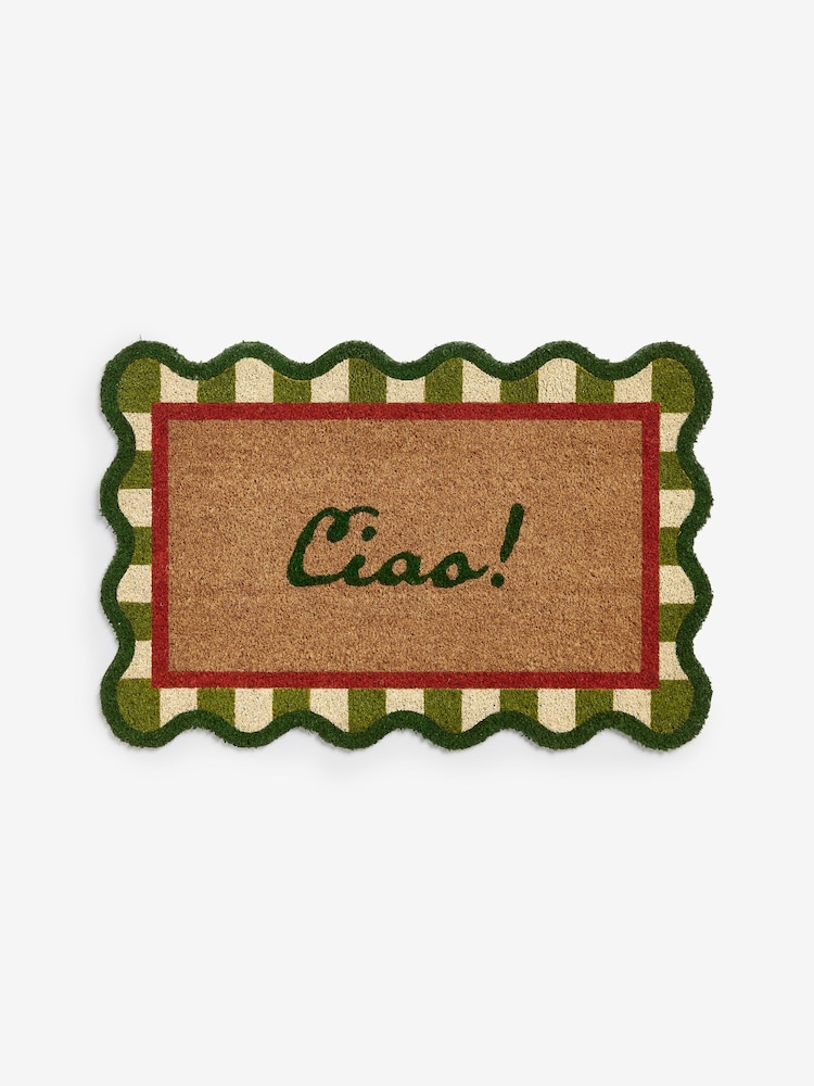 Lia Gold x Next Green Ciao Slogan Door Mat - Image 6 of 6 Lia Gold x Next Green Ciao Slogan Door Mat - Image 6 of 6