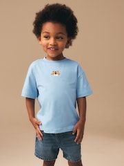 Light Blue Tiger Short Sleeve Small Graphic T-Shirt (3mths-7yrs) - Image 1 of 7