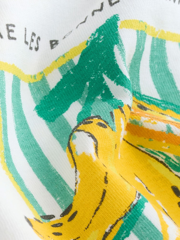 White Bananas Short Sleeve Back Print T-Shirt (3mths-7yrs) - Image 7 of 7