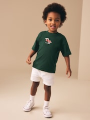 Green Embroidered Race Car Short Sleeve Small Graphic T-Shirt (3mths-7yrs) - Image 2 of 8