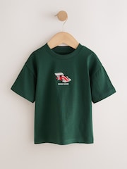 Green Embroidered Race Car Short Sleeve Small Graphic T-Shirt (3mths-7yrs) - Image 5 of 8