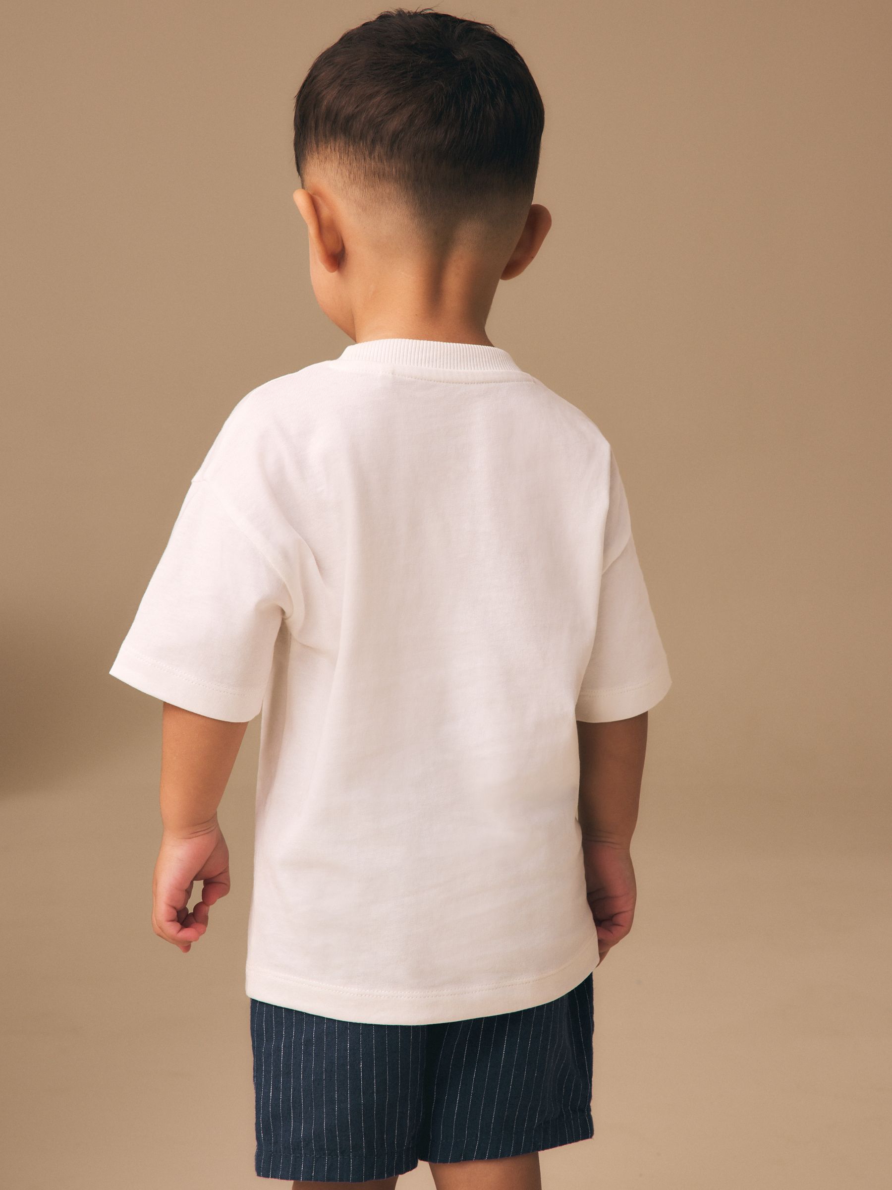 Buy White Boat Short Sleeve Small Graphic T-Shirt (3mths-7yrs