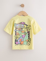 Yellow LA Surf - ছোট হাতা গ্রাফিক টি-শার্ট 3 প্যাক (3মাস-7বছর) - 7এর মধ্যে 3 ছবি