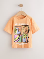 Yellow LA Surf - ছোট হাতা গ্রাফিক টি-শার্ট 3 প্যাক (3মাস-7বছর) - 7এর মধ্যে 5 ছবি