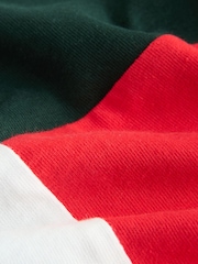 Red/Blue/Green Colourblock Short Sleeve Polo Shirt and Shorts Set (3mths-7yrs) - Image 7 of 9