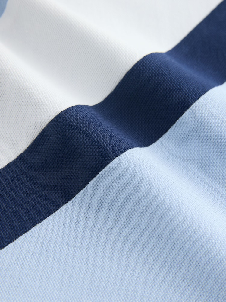 Blue Diagonal Stripe Short Sleeve T-Shirt and Shorts Set (3mths-7yrs) - Image 7 of 7 Blue Diagonal Stripe Short Sleeve T-Shirt and Shorts Set (3mths-7yrs) - Image 7 of 7