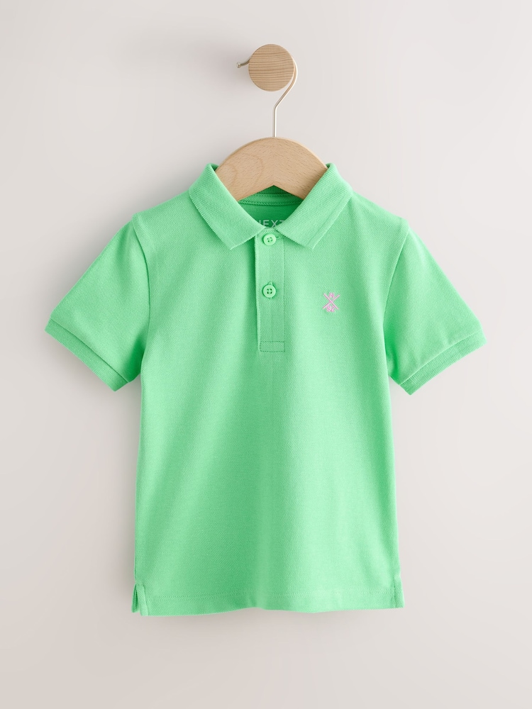 Bright Green Short Sleeve Polo Shirt (3mths-7yrs) - Image 1 of 4