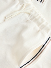 White Zip Neck Short Sleeve Polo Shirt And Shorts Set (3mths-7yrs) - Image 9 of 9