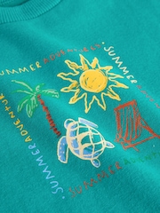 Green Beach Short Sleeve T-Shirt and Shorts Set (3mths-7yrs) - Image 11 of 12