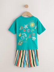 Green Beach Short Sleeve T-Shirt and Shorts Set (3mths-7yrs) - Image 6 of 12