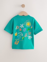 Green Beach Short Sleeve T-Shirt and Shorts Set (3mths-7yrs) - Image 8 of 12