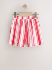 红色/粉色条纹 - 纹理短裤（3-16岁） - 7的图像5｝
