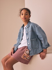 Maro Rugină - Crochet Pocket Shorts (3-16yrs) - Imaginea 4 din 4