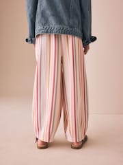 Neutral Stripe Textured Barrel Trousers (3-16yrs) - Image 2 of 3
