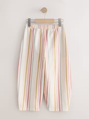 مقلم محايد - بنطلون بارز الملمس برجل واسعة (3-16سنة) - صورة 5 من 7