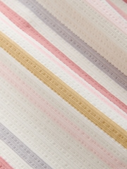 مقلم محايد - بنطلون بارز الملمس برجل واسعة (3-16سنة) - صورة 6 من 7