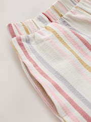 مقلم محايد - بنطلون بارز الملمس برجل واسعة (3-16سنة) - صورة 7 من 7