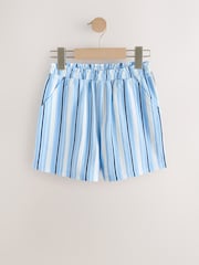 Blue/Pink Stripe Textured Shorts (3-16yrs) - Image 2 of 7