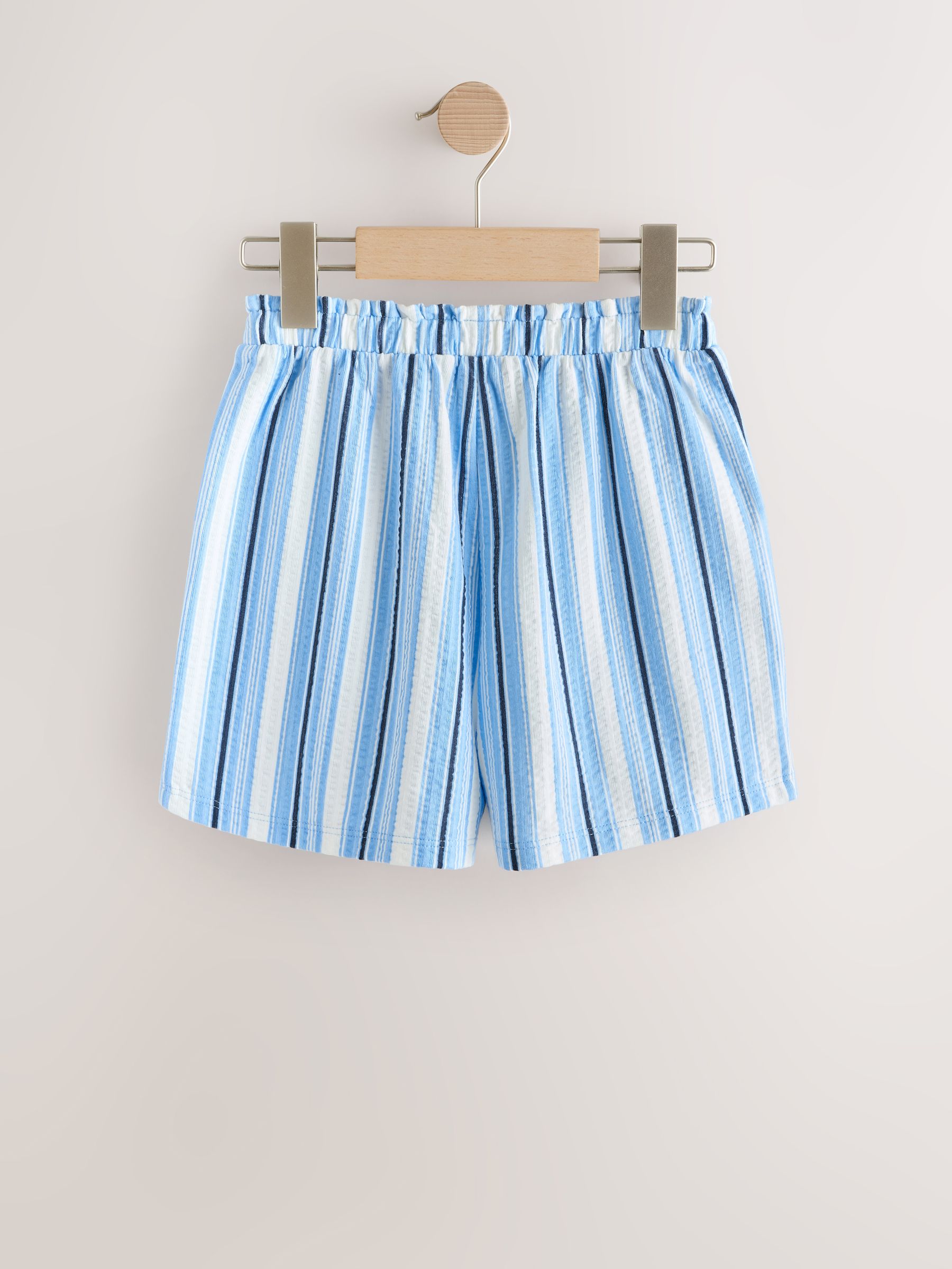 Buy Blue/Pink Stripe Textured Shorts (3-16yrs) from the Next UK online shop