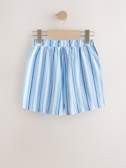 Blue/Pink Stripe Textured Shorts (3-16yrs) - Image 3 of 7