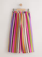 Roz/Portocaliu - Textured Stripe Trousers (3-16yrs) - Imaginea 5 din 7