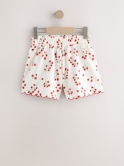 Green Gingham/Tomato Textured Scallop Trim Shorts 2 Pack (3-16yrs) - Image 2 of 6