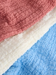 Rust/Cream/Blue Crinkle Shorts 3 Pack (3-16yrs) - Image 6 of 7