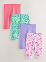 Hibiscus roz/violet - Jambiere decupate (3-16ani) - Imaginea 1 din 8