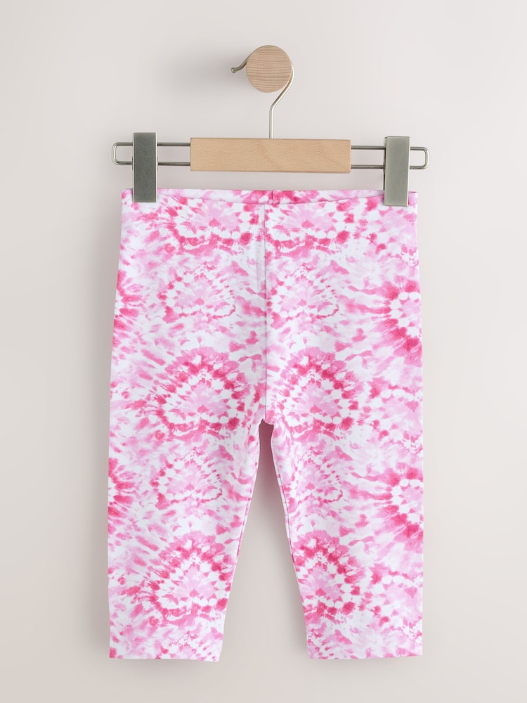 Hibiscus roz/violet - Jambiere decupate (3-16ani) - Imaginea 2 din 8