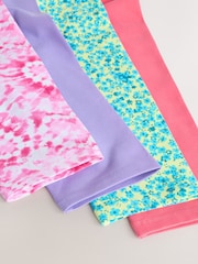 Hibiscus roz/violet - Jambiere decupate (3-16ani) - Imaginea 8 din 8