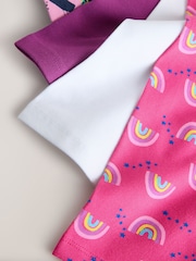 Unicorn roz/curcubeu - Jambiere decupate (3-16ani) - Imaginea 7 din 8