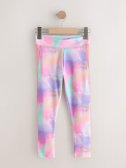 Pink/Lilac Abstract Sport Leggings (3-16yrs) - Image 1 of 4