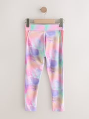 Pink/Lilac Abstract Sport Leggings (3-16yrs) - Image 2 of 4