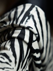 Rockett St George Dirty Zebra Printed Velvet Throw - Image 5 of 7