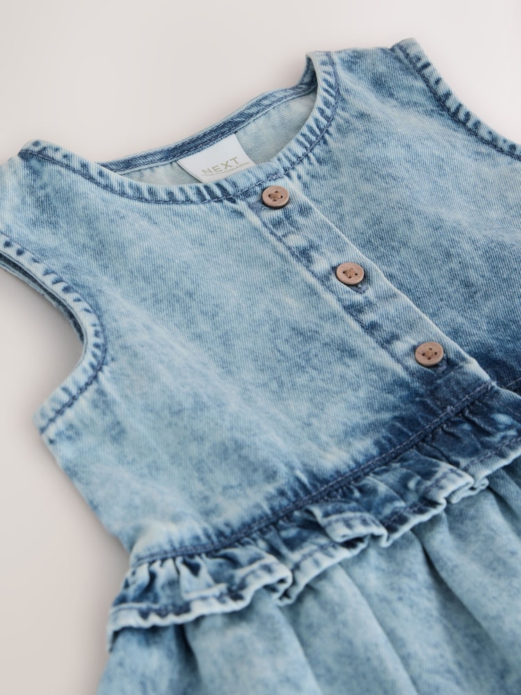 Denim Sleeveless Peplum Dress (3mths-8yrs) - Image 8 of 8
