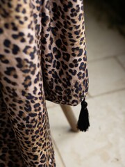 Rockett St George Leopard Love Printed Velvet Throw - Image 5 of 8