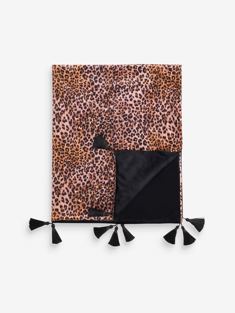 Rockett St George Leopard Love Printed Velvet Throw - Image 8 of 8