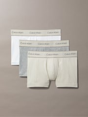Calvin Klein Grey 3 Pack Trunks Heritage Cotton Stretch - Image 1 of 6