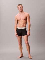 Calvin Klein Black 3 Pack Trunks Heritage Cotton Stretch - Image 3 of 6