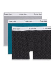 Calvin Klein Black 3 Pack Boxer Briefs Icon Cotton Stretch - Image 1 of 1