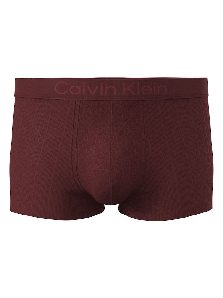 Calvin Klein Red Low Rise Trunks - Micro Stretch Logo - Image 1 of 1 Calvin Klein Red Low Rise Trunks - Micro Stretch Logo - Image 1 of 1