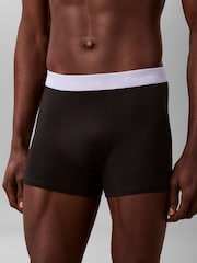 Calvin Klein Black Icon Cotton Stretch 3 Pack Boxer Trunks - Image 5 of 6