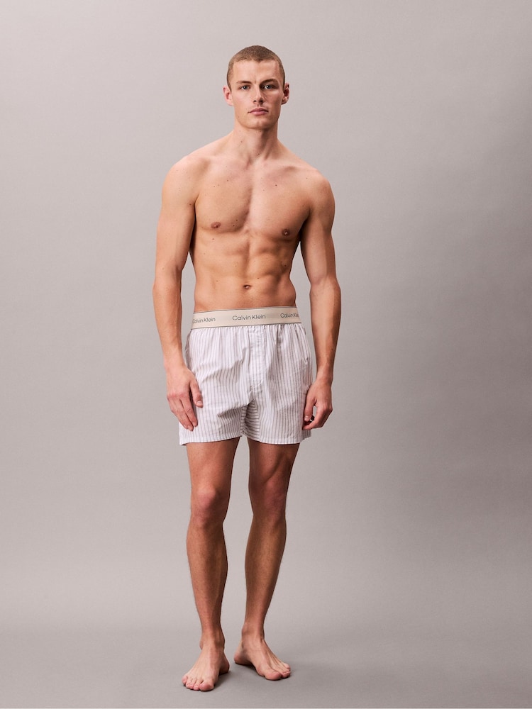 Calvin Klein Natural Cotton Poplin Boxers - Image 2 of 6 Calvin Klein Natural Cotton Poplin Boxers - Image 2 of 6