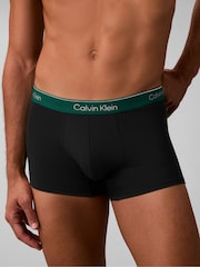 Calvin Klein Black Trunks 5 Pack with Icon Cotton Stretch - Image 2 of 5