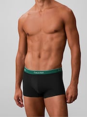 Calvin Klein Black Trunks 5 Pack with Icon Cotton Stretch - Image 4 of 5