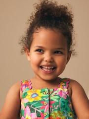 Green Tropical Ric Rac Summer Dress (3mths-8yrs) - Image 3 of 7