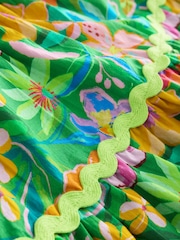 Green Tropical Ric Rac Summer Dress (3mths-8yrs) - Image 7 of 7