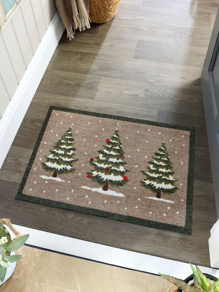 My Mat Beige Winter Trees Mat - Image 1 of 4 My Mat Beige Winter Trees Mat - Image 1 of 4