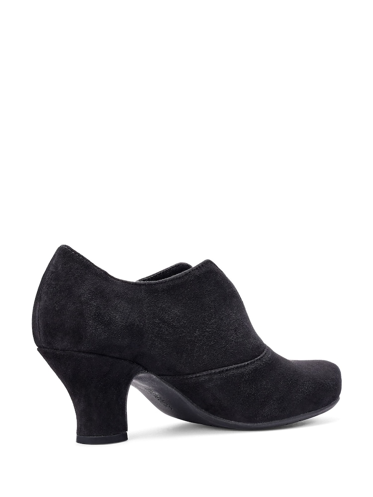 Hotter Black Wide Fit Waltz Slip-On Shoes - Image 1 of 4
